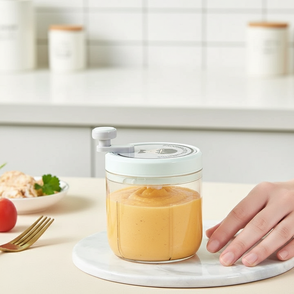 Tragbarer manueller Knoblauch‑& Gemüse‑Zerkleinerer