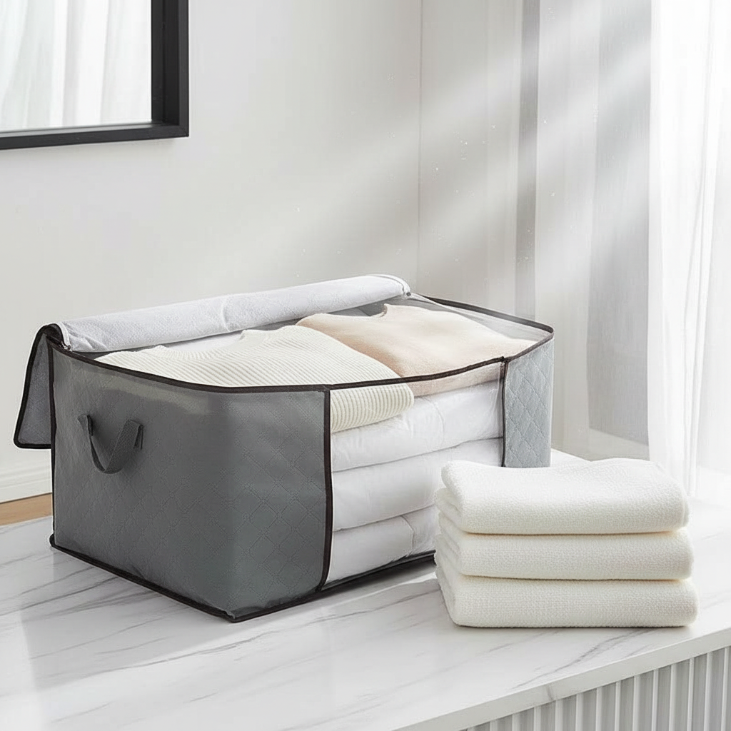 Hochwertige faltbare Aufbewahrungstasche für Kleidung & Decken