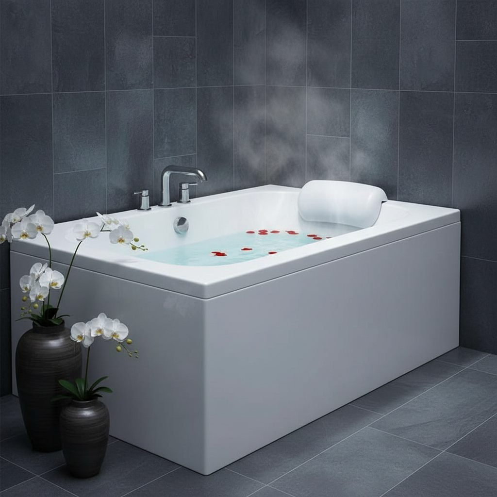 Premium wasserdichtes Badekissen – Luxesoak Nacken‑ und Kopfstütze