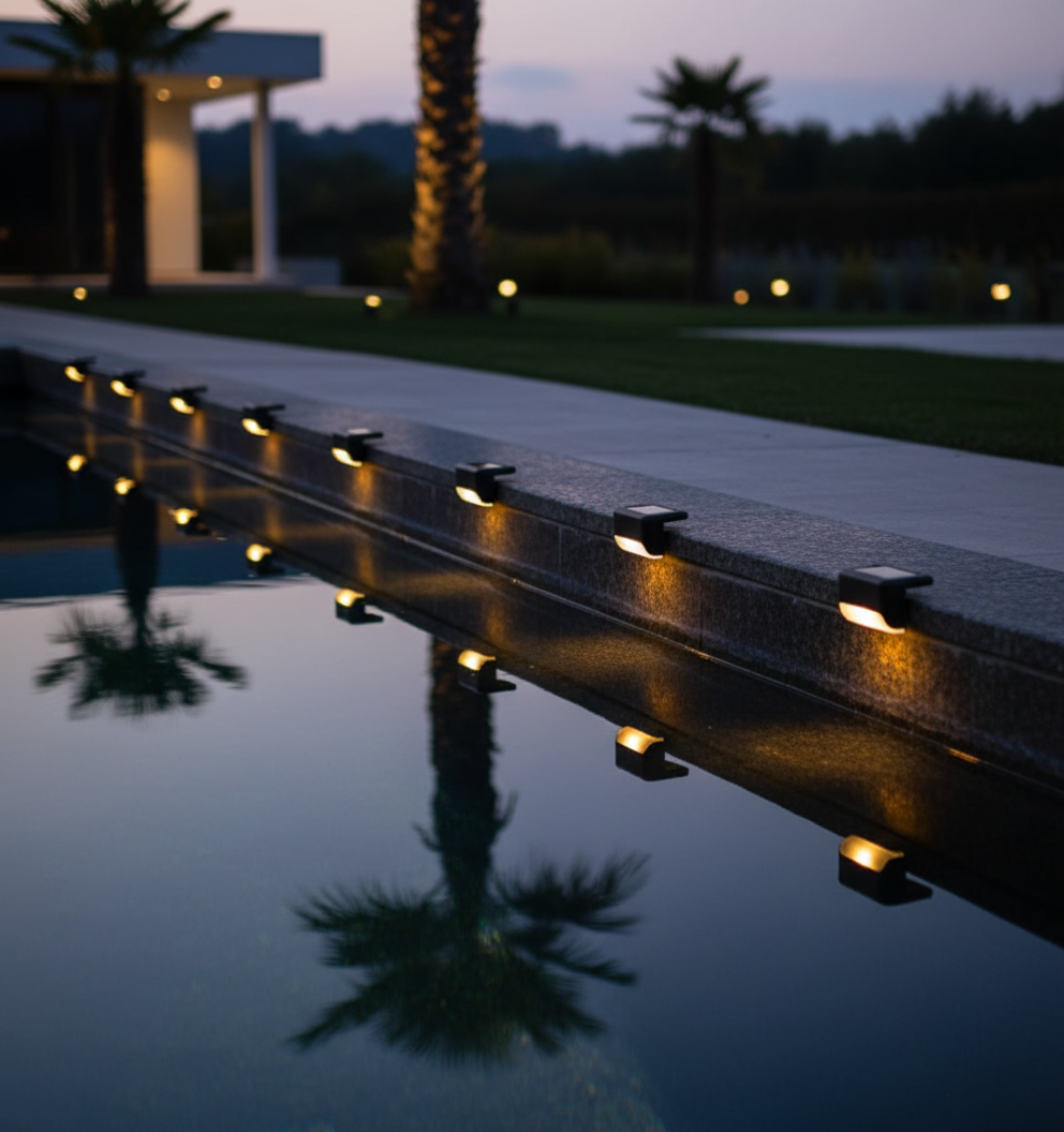 Solarbetriebene, wasserdichte Außenlampe