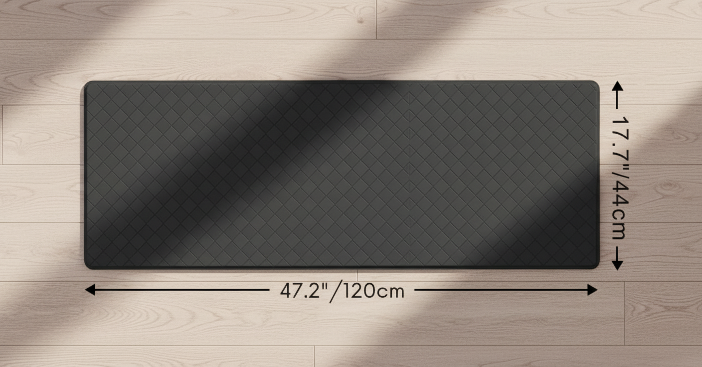 Gepolsterte Anti-Ermüdungs-Küchenmatte mit rutschfester Unterseite