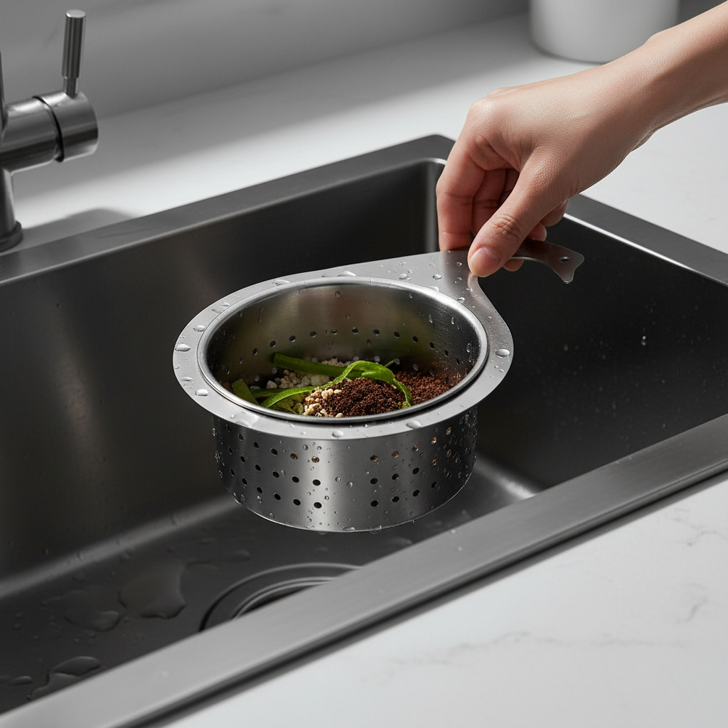 Ablauf-Schutzfilter Edelstahl Sieb für Waschbecken und Dusche