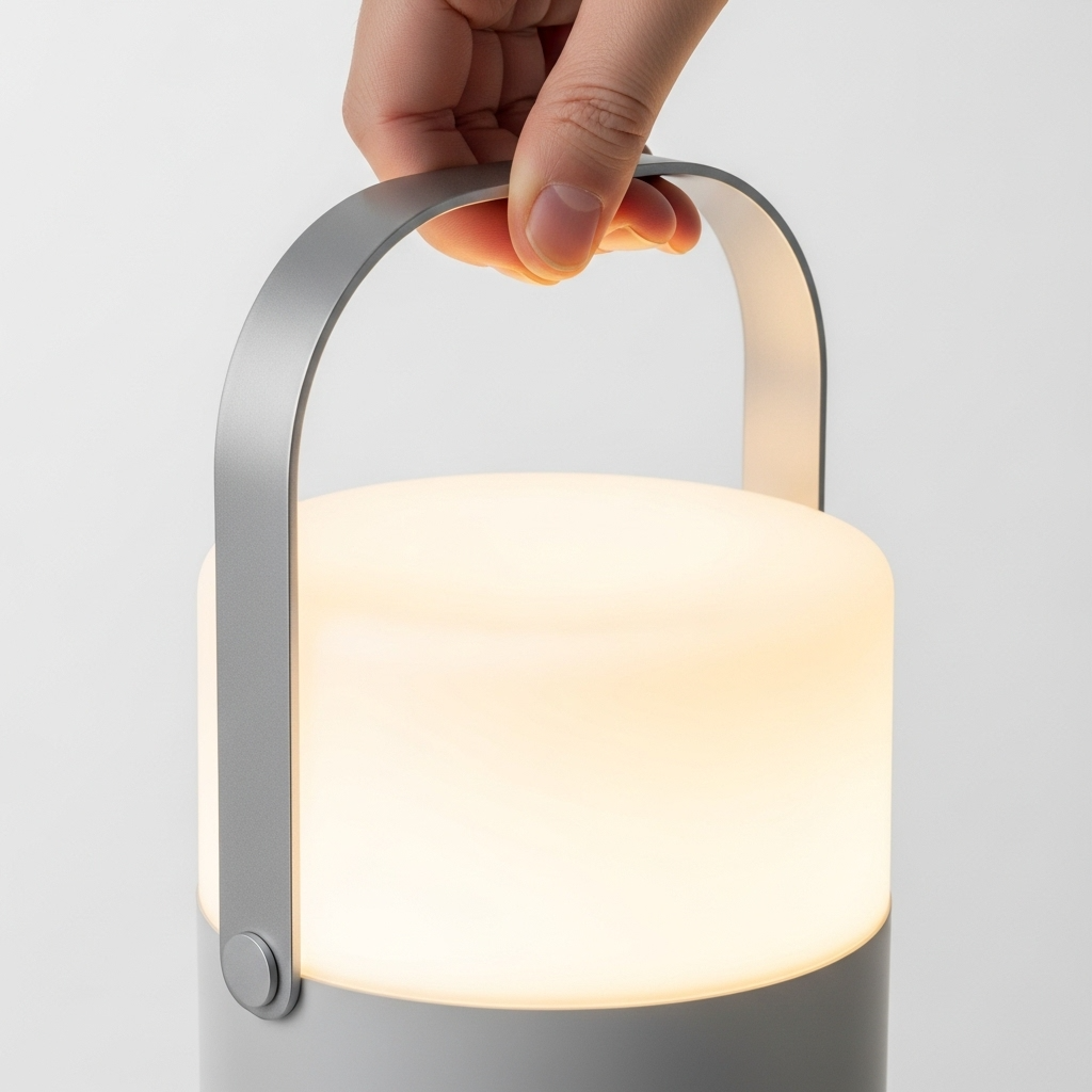 Tragbare Lampe mit Griff | Kompakt, Leicht & Vielseitig